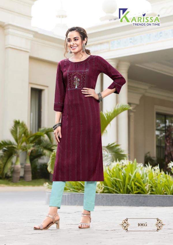 Karissa Rim Zim Viscose Ethnic Wear Designer Kurti Collection